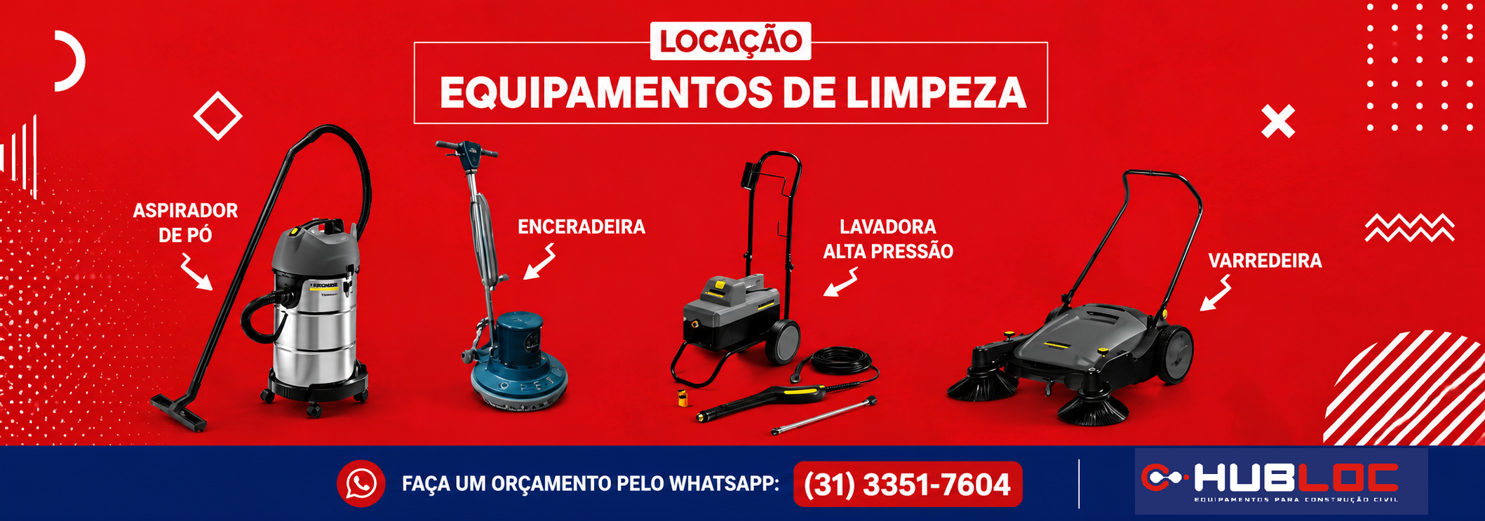 Hub Loc | Aluguel de Equipamentos – Belo Horizonte/MG